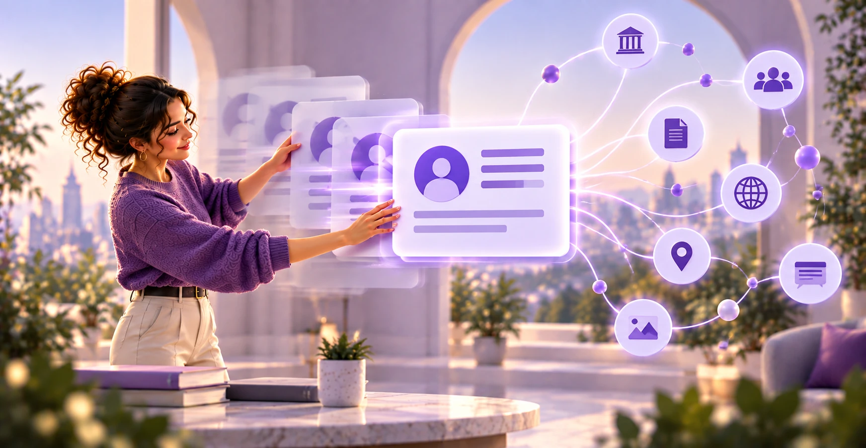 A marketer aligning scattered brand profiles into one consistent identity that AI models can recognise