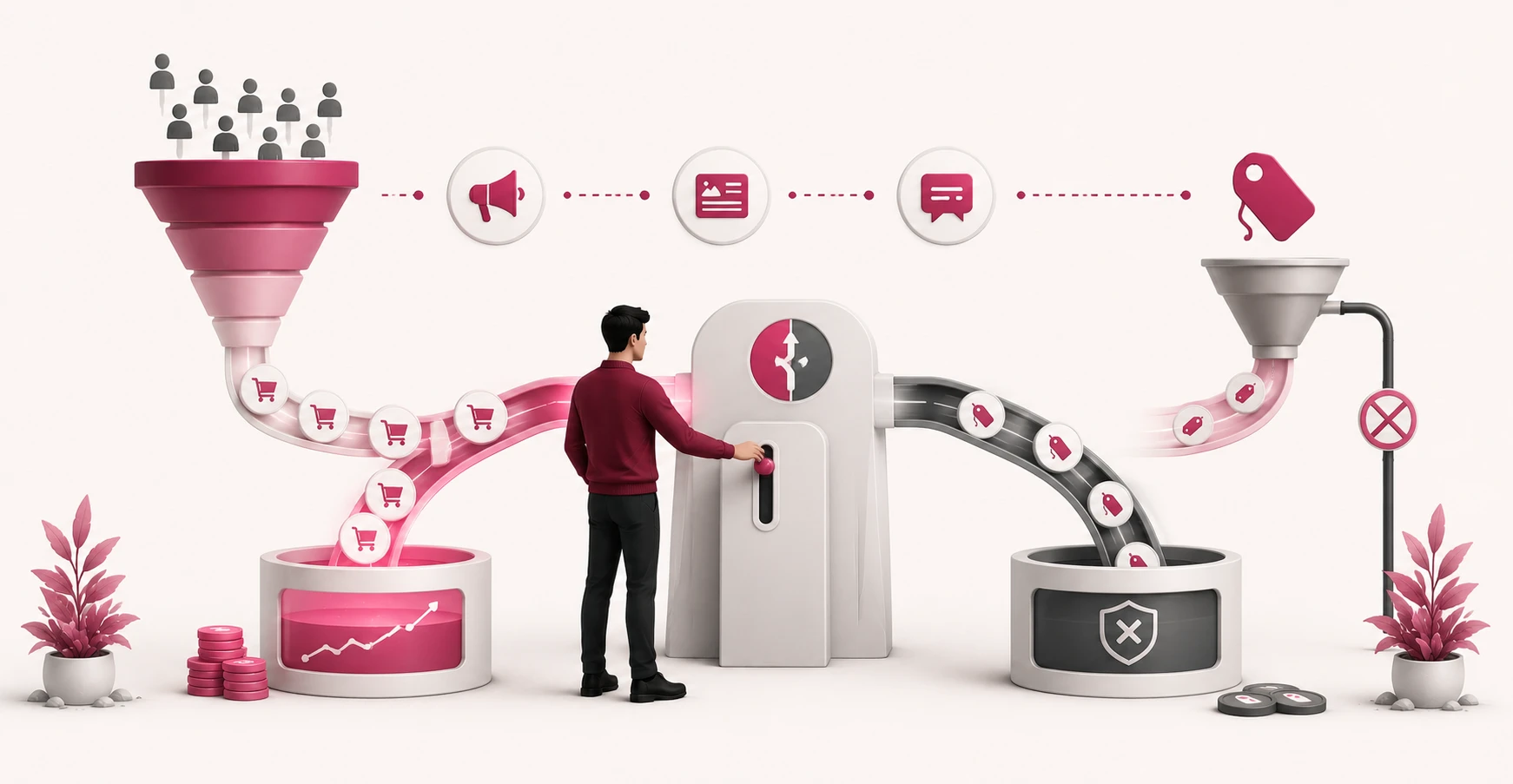 A marketer separating incremental coupon-driven sales from intercepted ones to protect margins in an affiliate program
