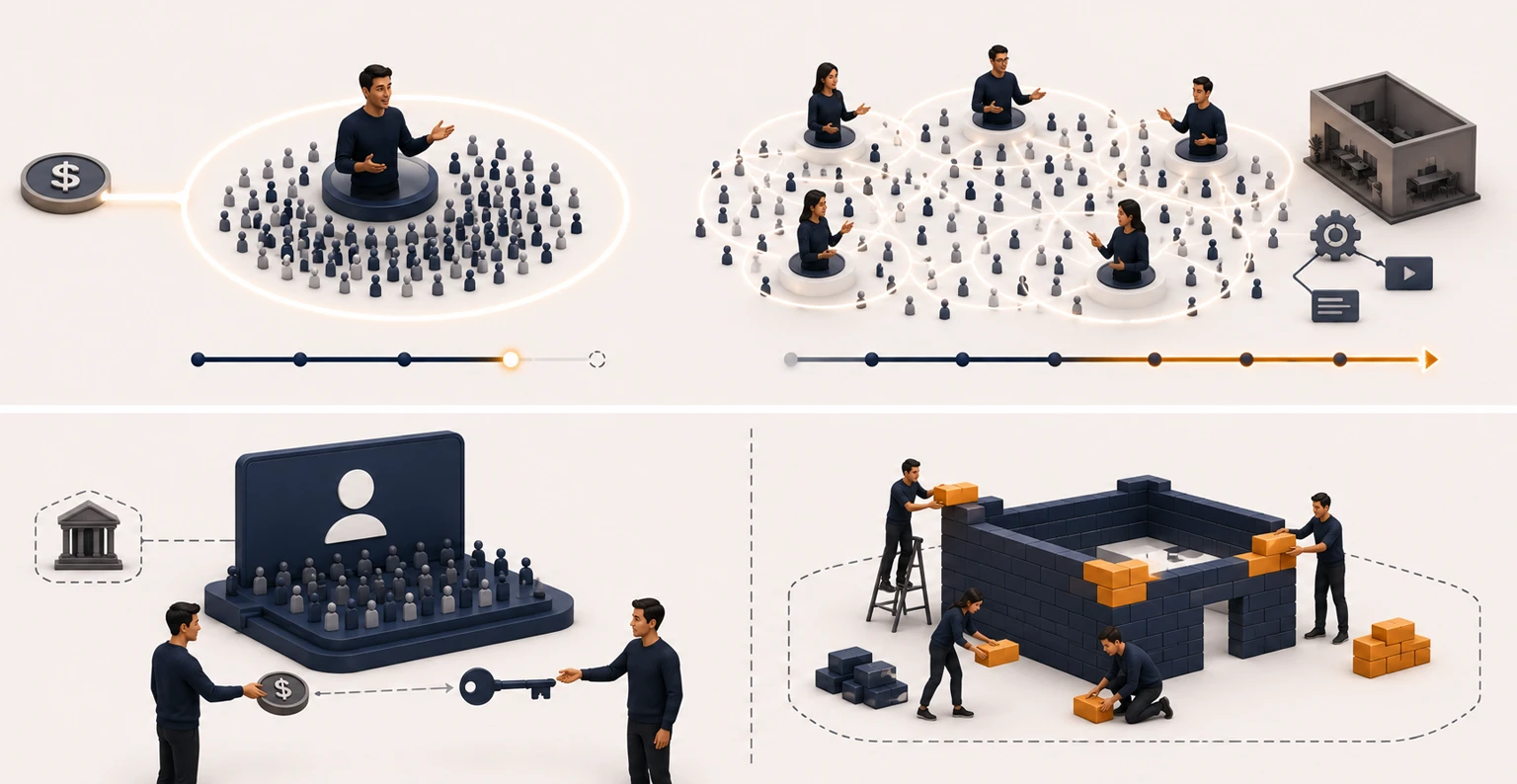 Employee advocacy and influencer marketing compared as two different reach mechanisms with distinct cost structures and time horizons