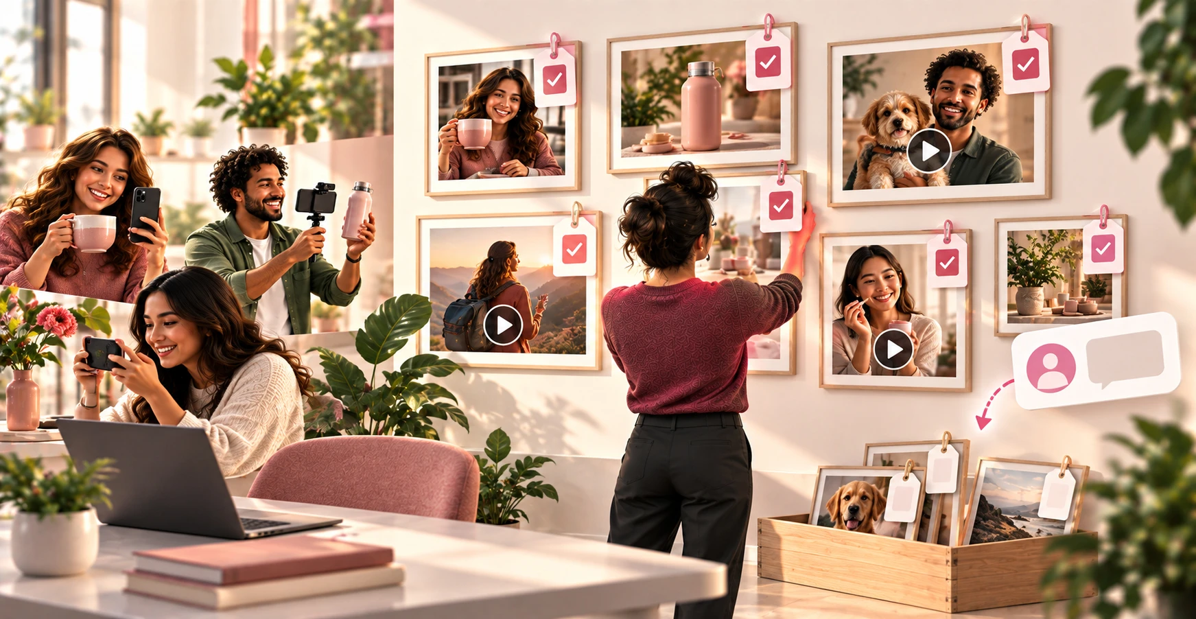 A marketer collecting customer photos and videos and securing a clear permission record for each before reuse
