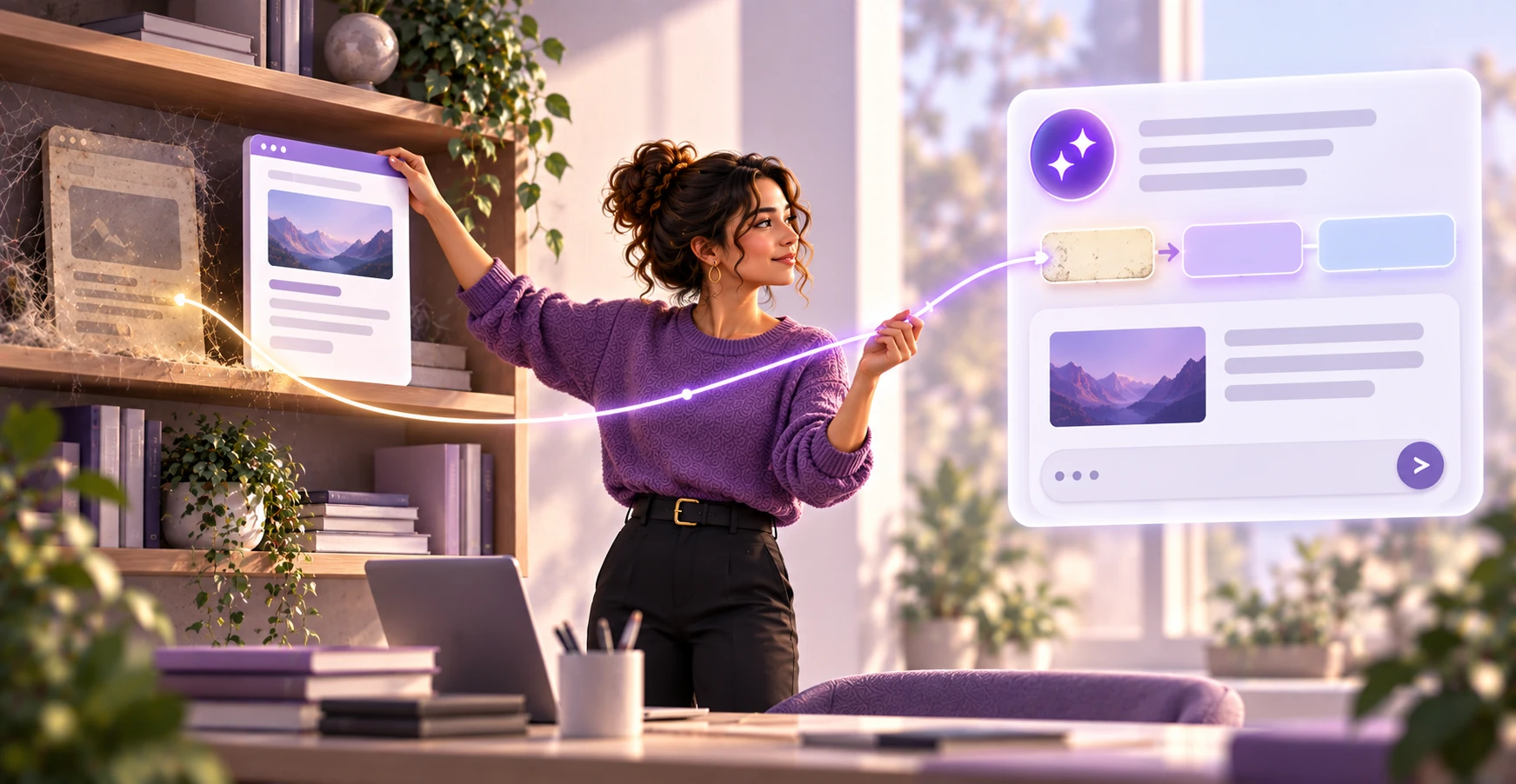 A marketer tracing an outdated AI answer back to the old web page it came from and correcting it