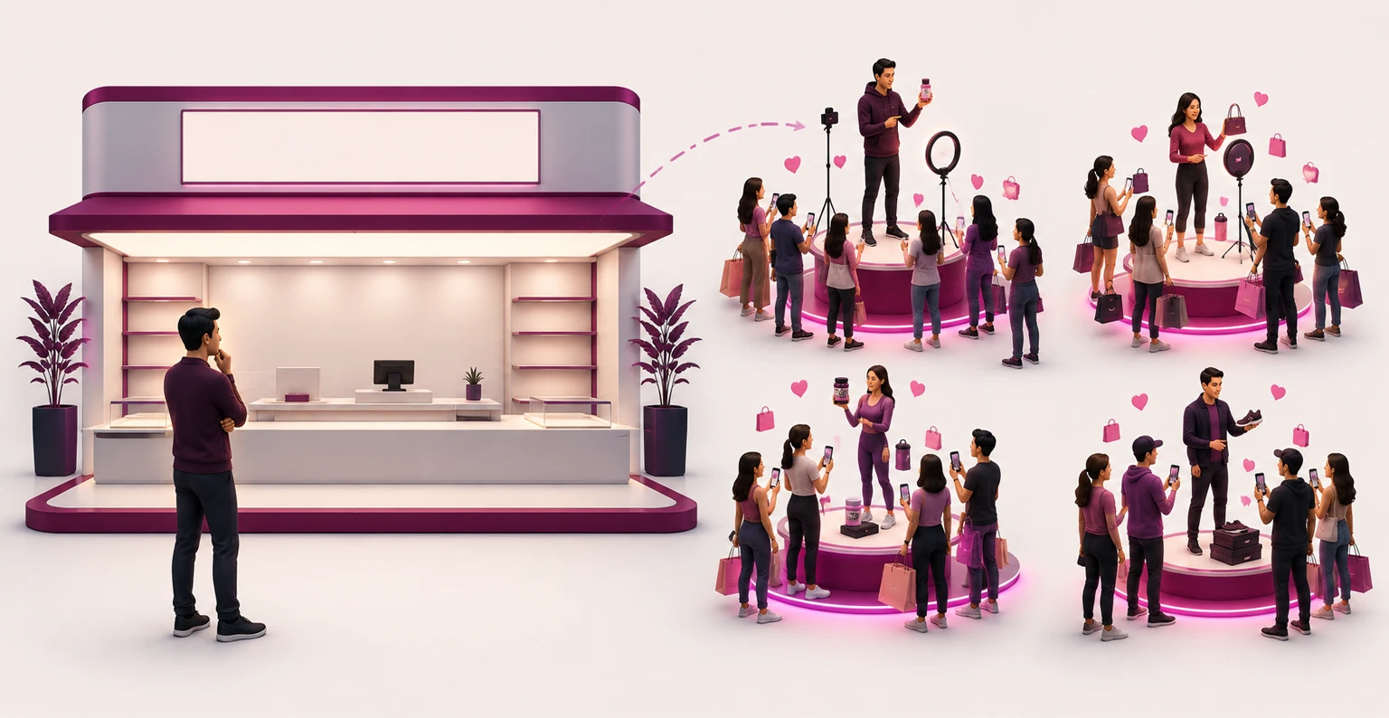 A marketer noticing that shoppers are gathered around individual creators rather than the platform's own storefront