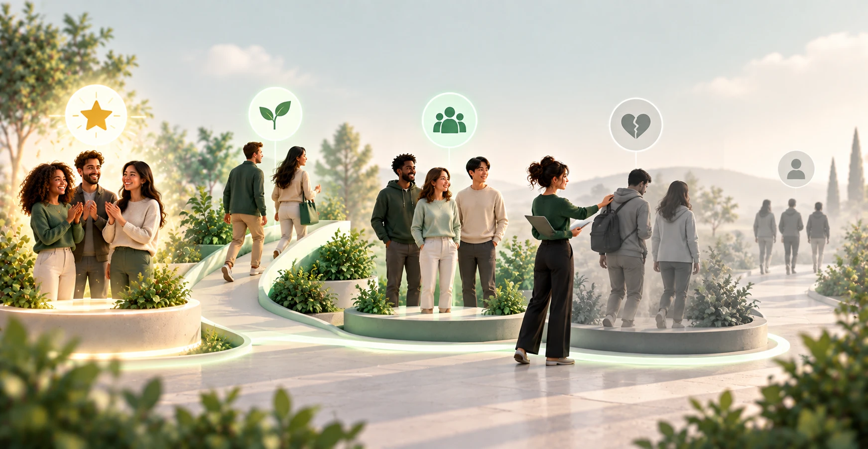 A marketer sorting customers into best, growing and at-risk groups and giving each a different kind of attention
